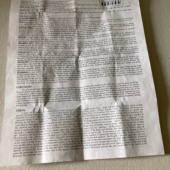 Vintage Wooden Combination Game Set Checkers Chess Backgammon Cribbage Dice - Picture 5 of 9